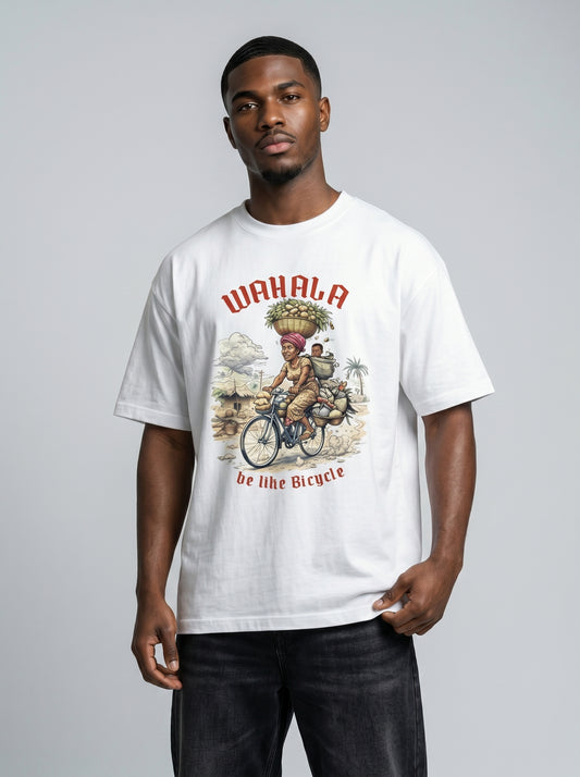 Wahala Be Like Bicycle Unisex premium t-shirt