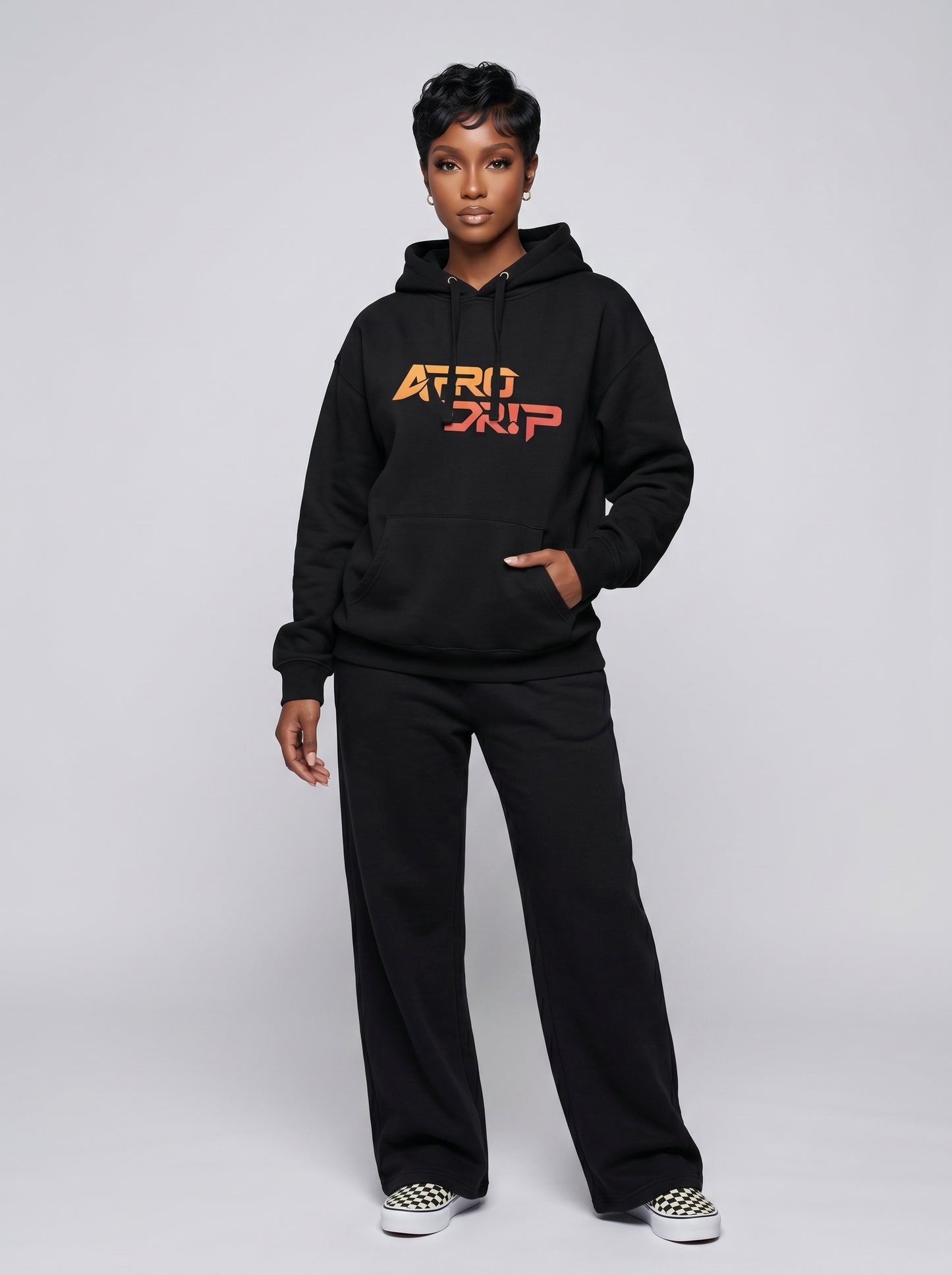 AfroDrip Signature Stacked Hoodie