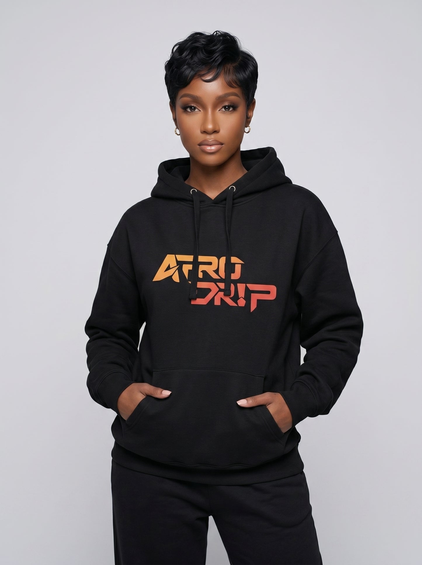 AfroDrip Signature Stacked Hoodie
