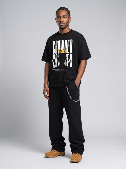 Crowned royal crown silhouette Christian streetwear tee