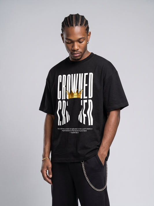 Crowned royal crown silhouette Christian streetwear tee