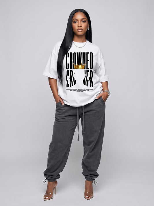 Crowned royal crown silhouette Christian streetwear tee