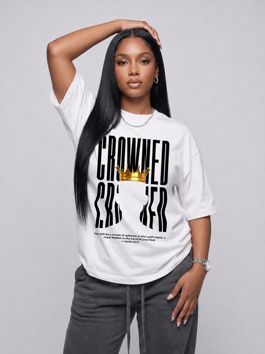 Crowned royal crown silhouette Christian streetwear tee