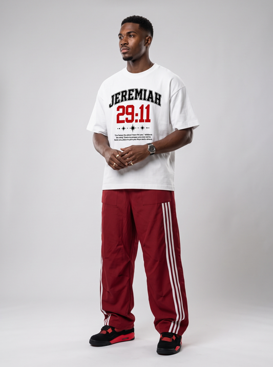 Jeremiah 29:11 jersey style Christian graphic tee