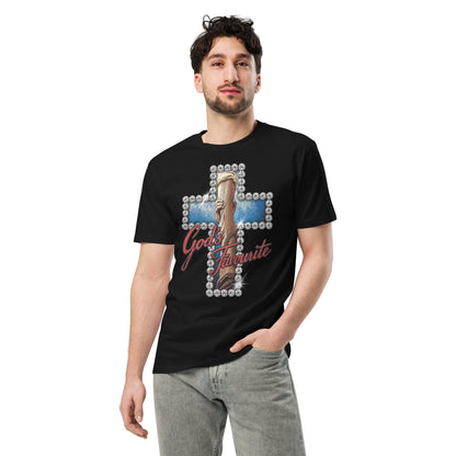 God's favourite cross holding hands Christian tee