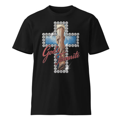 God's favourite cross holding hands Christian tee