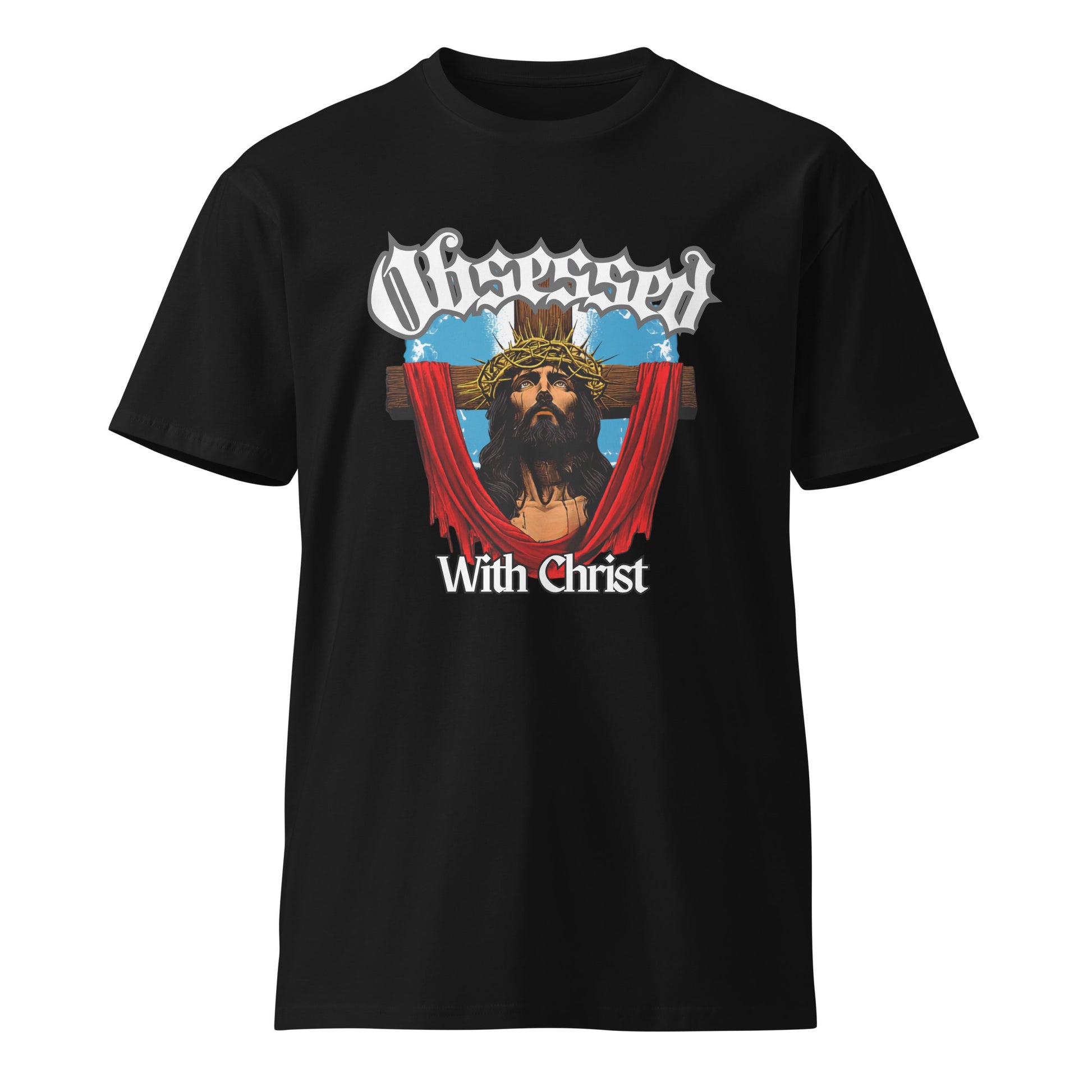 Obsessed with Christ cross crown of thorns tee