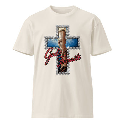 God's favourite cross holding hands Christian tee