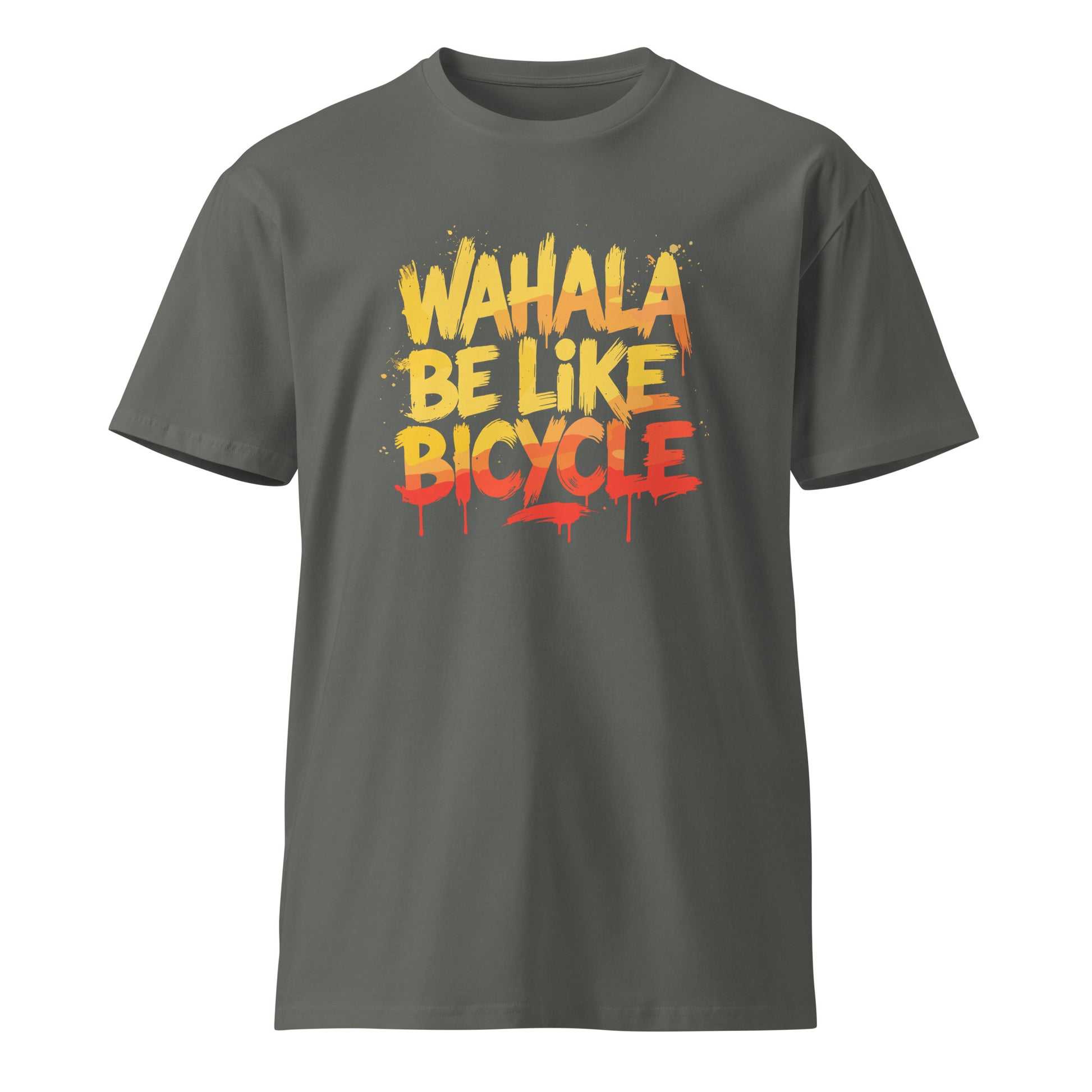 AfroDrip 'Wahala' Unisex Premium T-Shirt styled flat-lay or lifestyle shot showing Afrobeats-inspired graphic print