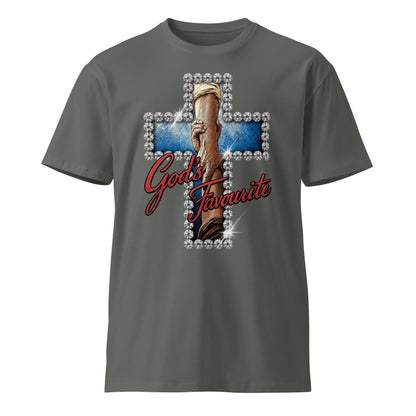 God's favourite cross holding hands Christian tee