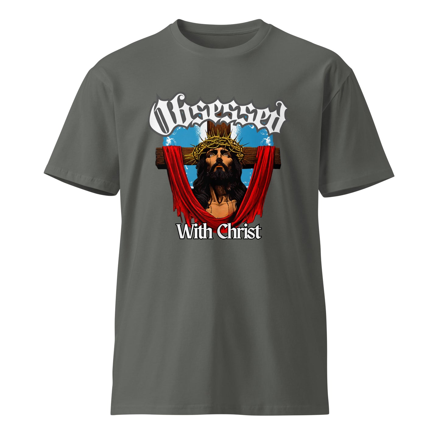 Obsessed with Christ cross crown of thorns tee