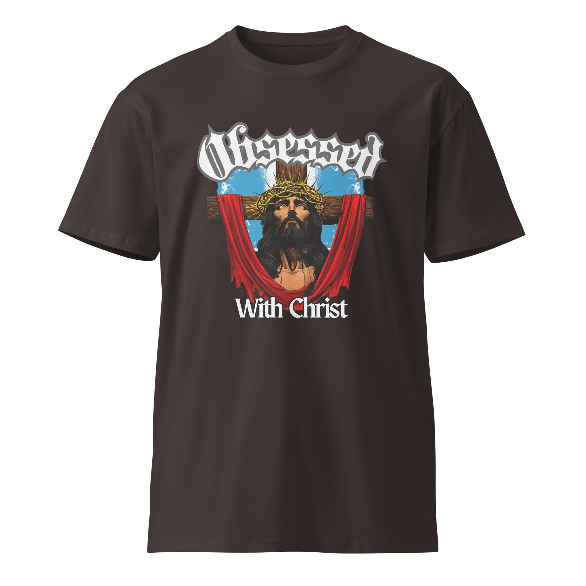 Obsessed with Christ cross crown of thorns tee