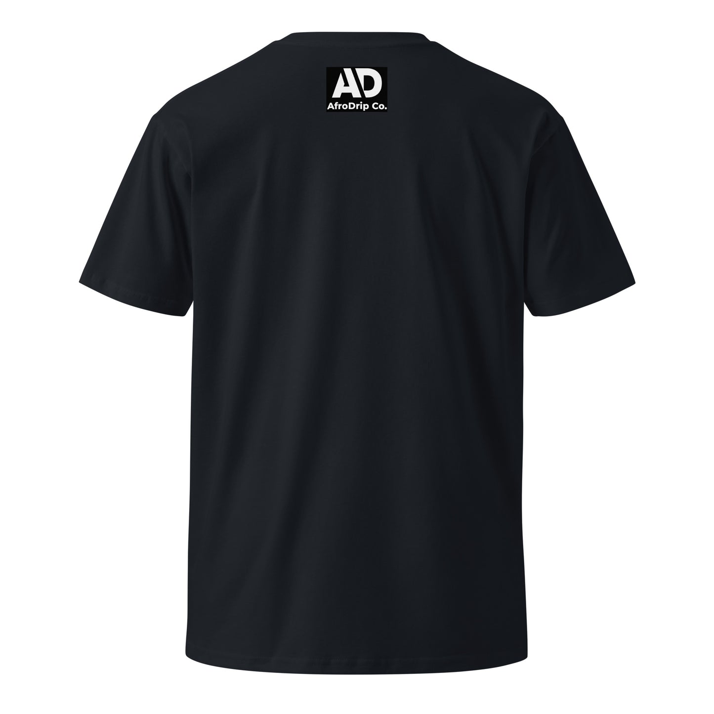 AfroDrip 'Wahala' Unisex Premium T-Shirt styled flat-lay or lifestyle shot showing Afrobeats-inspired graphic print