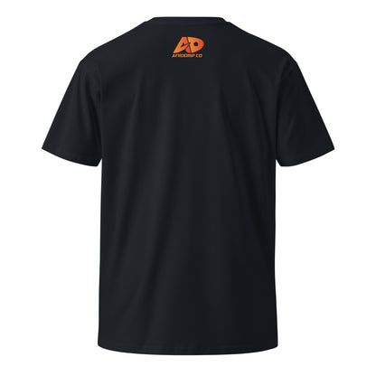 AfroDrip 'Wahala' Unisex Premium T-Shirt styled flat-lay or lifestyle shot showing Afrobeats-inspired graphic print