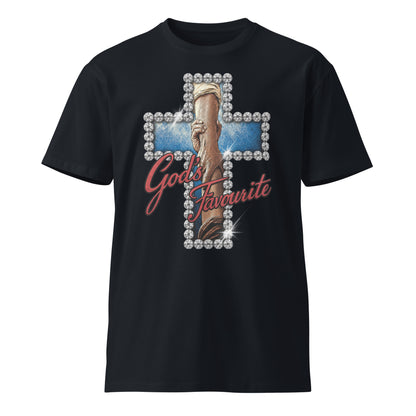 God's favourite cross holding hands Christian tee