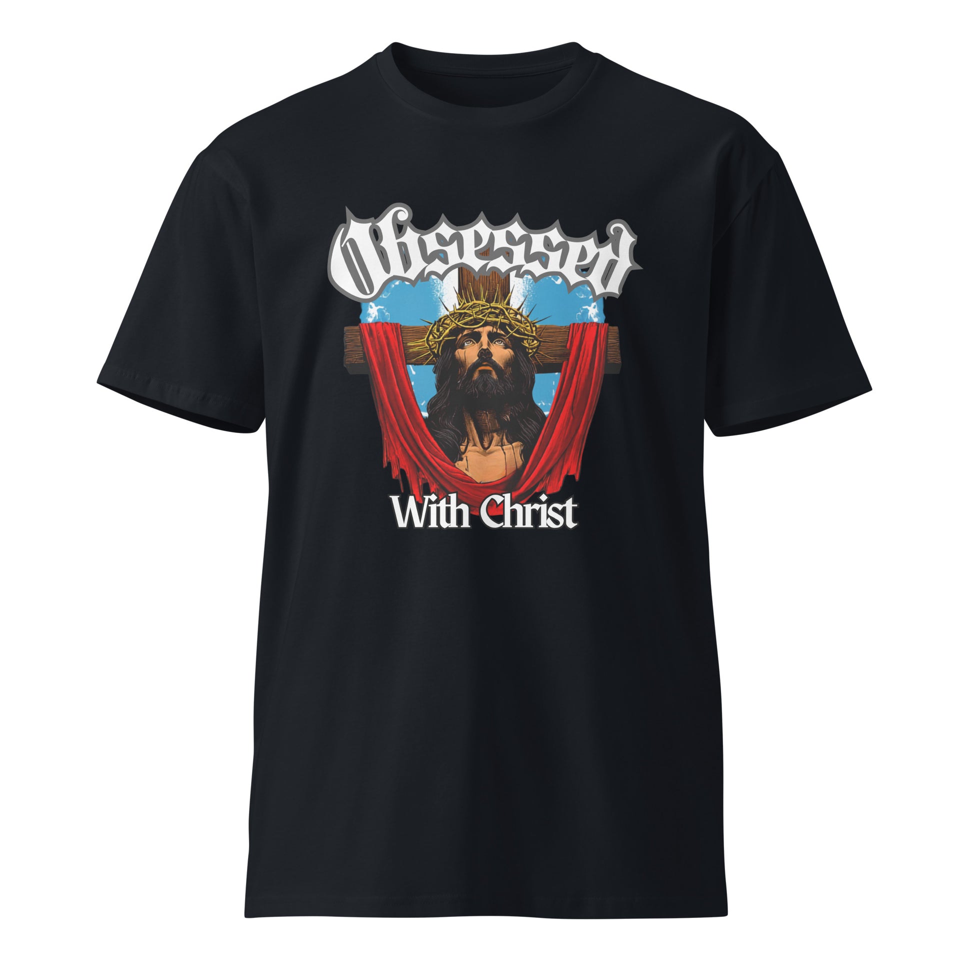 Obsessed with Christ cross crown of thorns tee