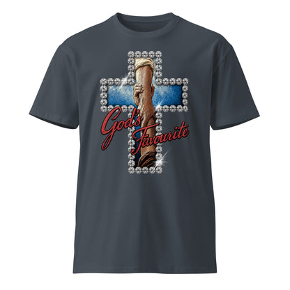 God's favourite cross holding hands Christian tee