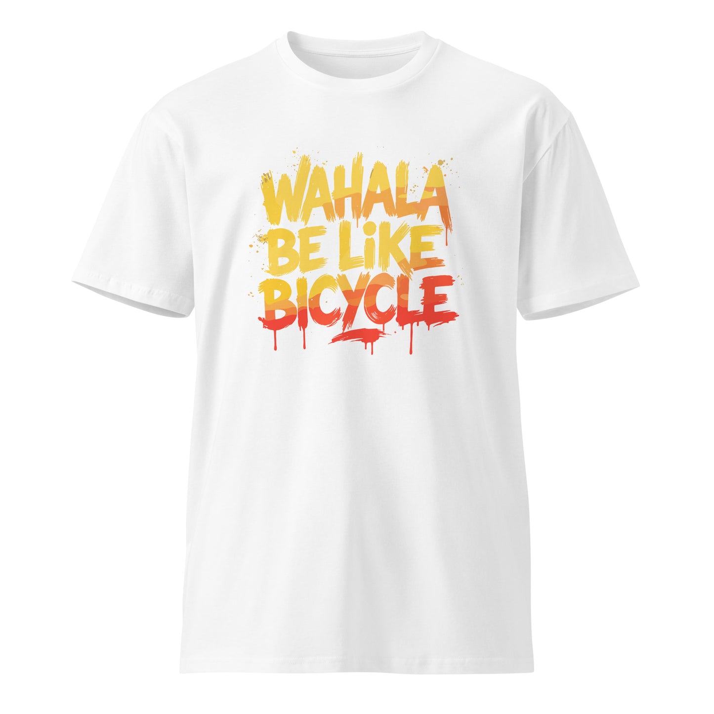 AfroDrip 'Wahala' Unisex Premium T-Shirt styled flat-lay or lifestyle shot showing Afrobeats-inspired graphic print