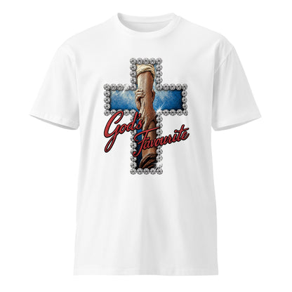 God's favourite cross holding hands Christian tee