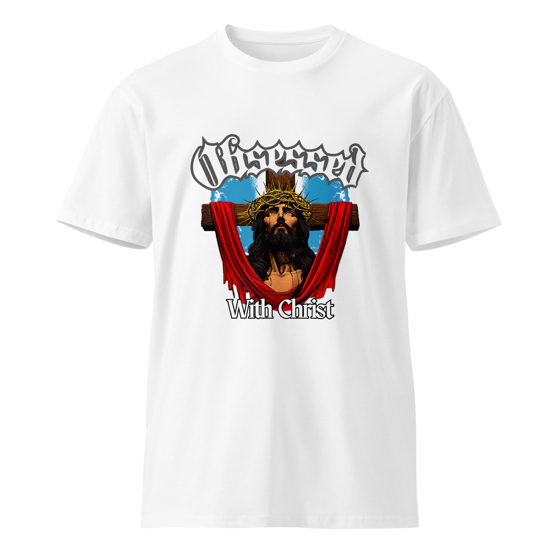 Obsessed with Christ cross crown of thorns tee