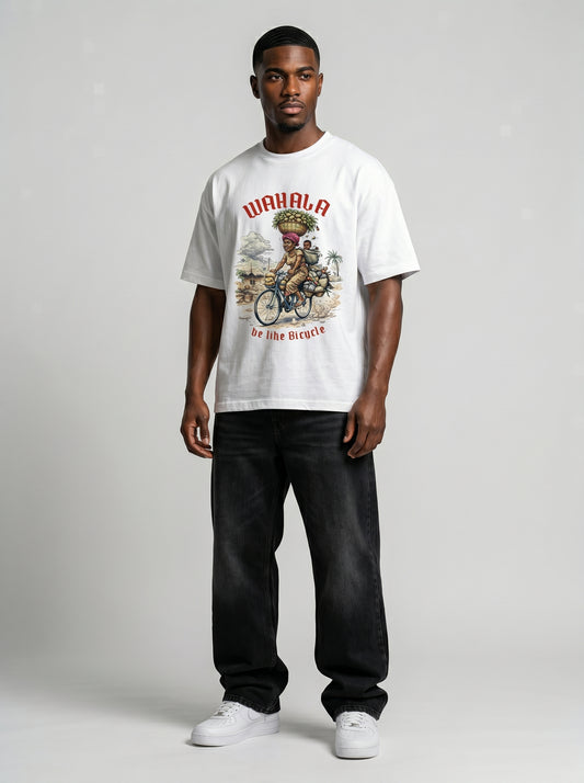 Wahala Be Like Bicycle Unisex premium t-shirt